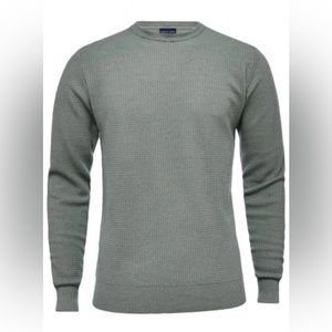 Emanuel Berg Light Gauge Textured Wool & Cotton Blend Sweater